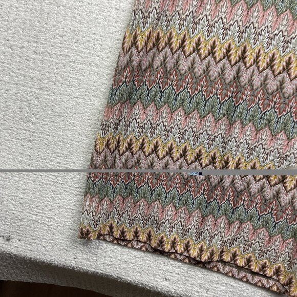 Twik By Simons Bodycon Dress Boho Retro Missoni-Style Multicolor 70's Chic Sz L - Picture 6 of 16